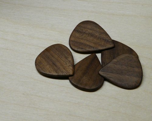 handmade walnut picks
