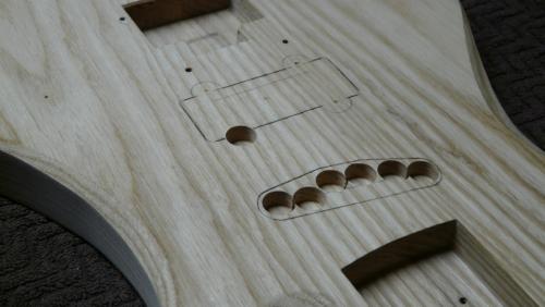 Hand crafted guitar